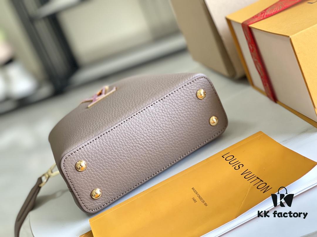 Top Grade Full Set Packaging 【Premium Original Factory Leather M21166💋 M21165 Elephant Grey with Exotic Sand Python Shell Closure】