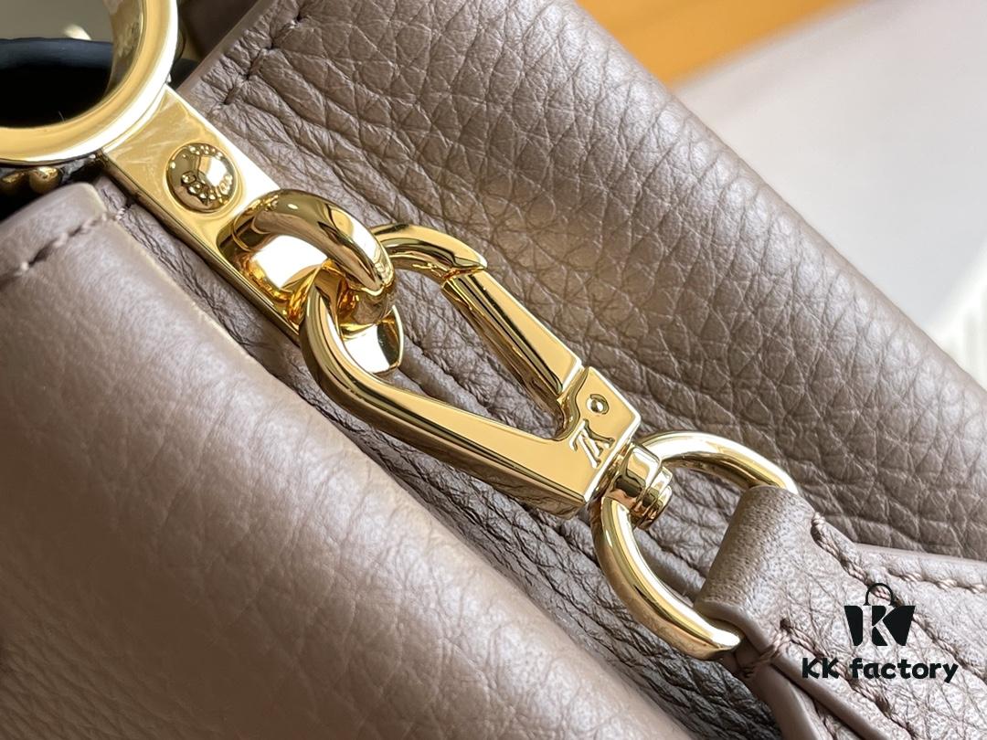 Top Grade Full Set Packaging 【Premium Original Factory Leather M21166💋 M21165 Elephant Grey with Exotic Sand Python Shell Closure】