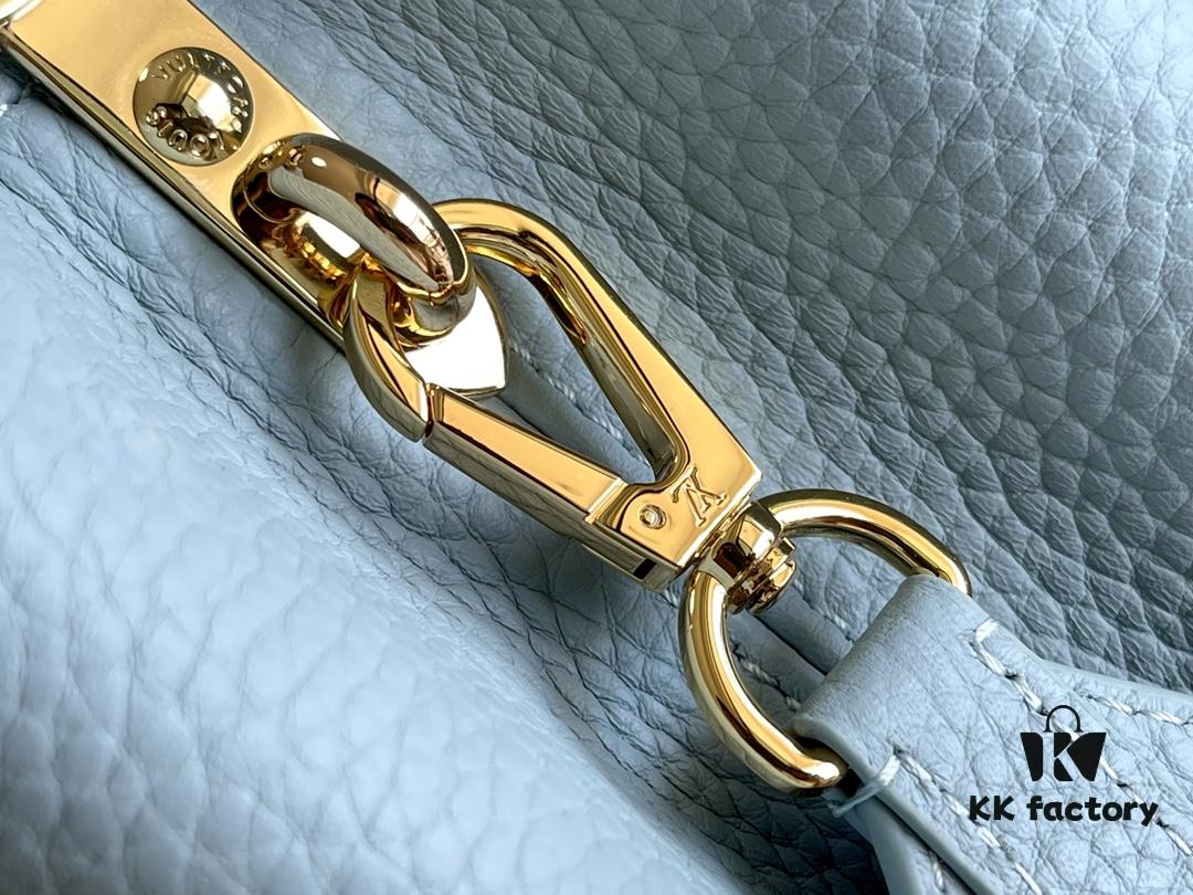 Premium Full Set Packaging 【Top Quality Original Leather 💋 M21166 Misty Blue with Exotic Sand Python Shell Closure】