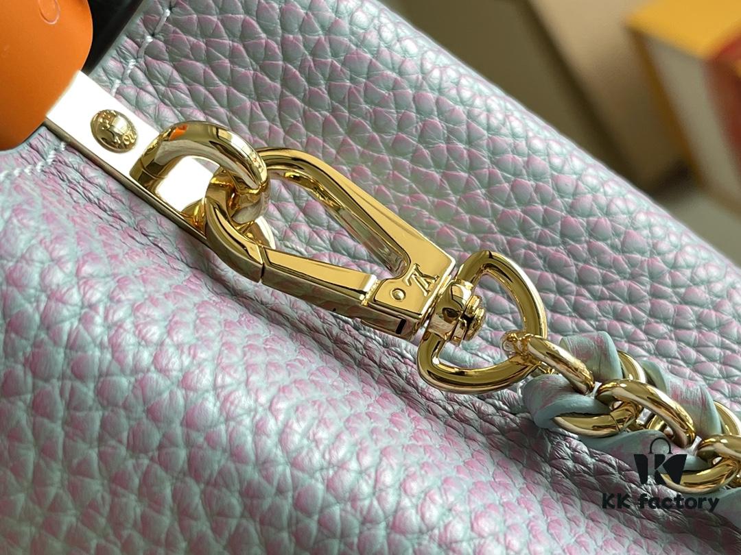 Supreme Quality Full Set Packaging 【Premium Original Factory Leather M59868💋M59850 Starlight Pearly Blue Mother-of-Pearl Button】