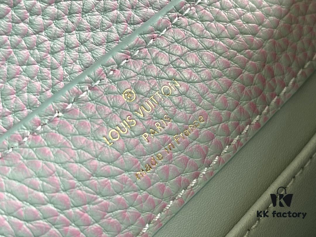 Supreme Quality Full Set Packaging 【Premium Original Factory Leather M59868💋M59850 Starlight Pearly Blue Mother-of-Pearl Button】