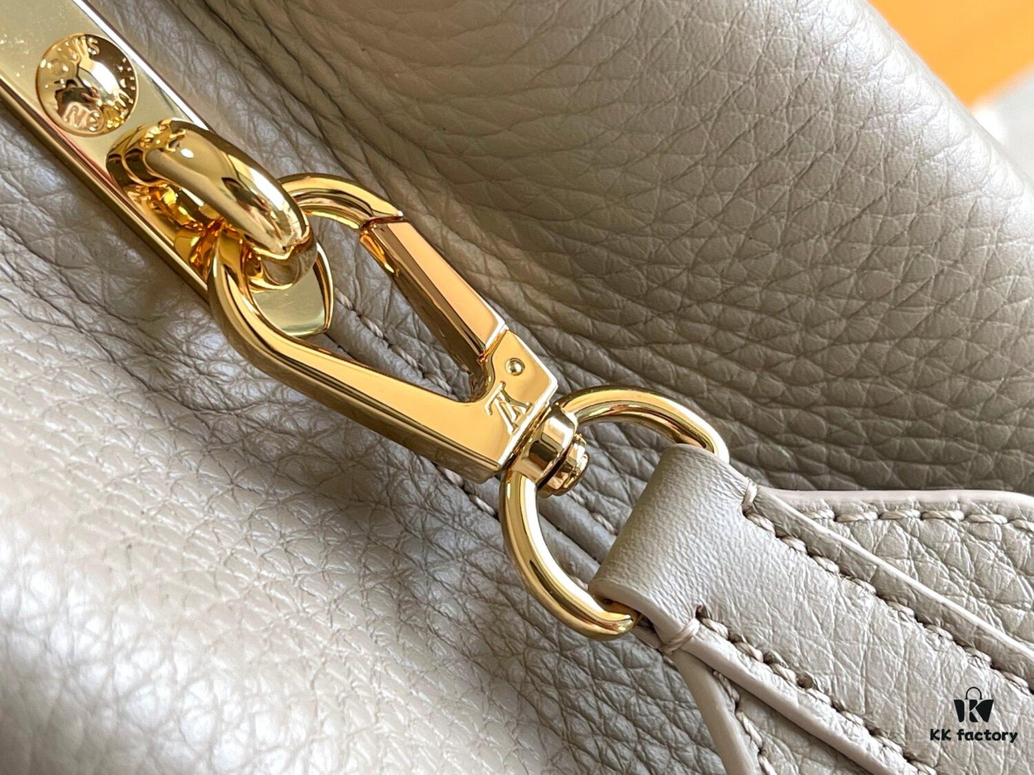 Supreme Quality Full Set Packaging 【Premium Original Leather M94429💋 M59434 Elephant Gray Gold Buckle】