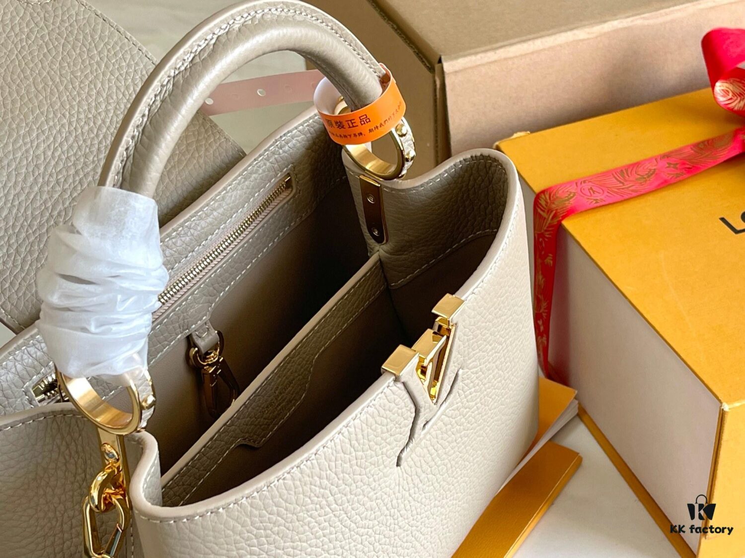 Supreme Quality Full Set Packaging 【Premium Original Leather M94429💋 M59434 Elephant Gray Gold Buckle】