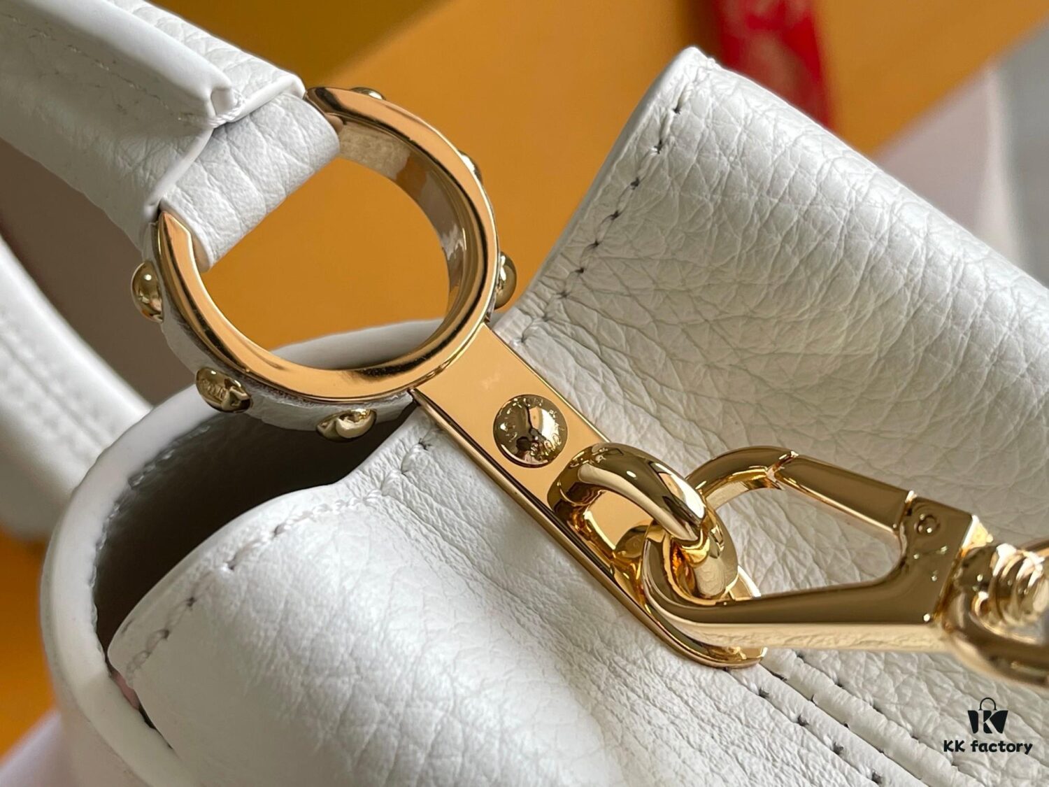 Top Grade Full Set Packaging New Version [Top Quality Original Leather M23456💋 M59433 White Gold Buckle]