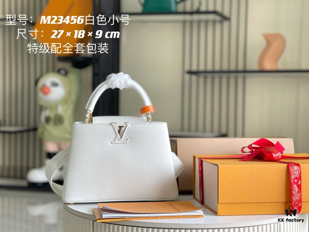 693068dc6e68136f4d9a4c4a Supreme Grade Full Set Packaging 【Premium Original Leather M23456💋 M59434 White with Gold Buckle】