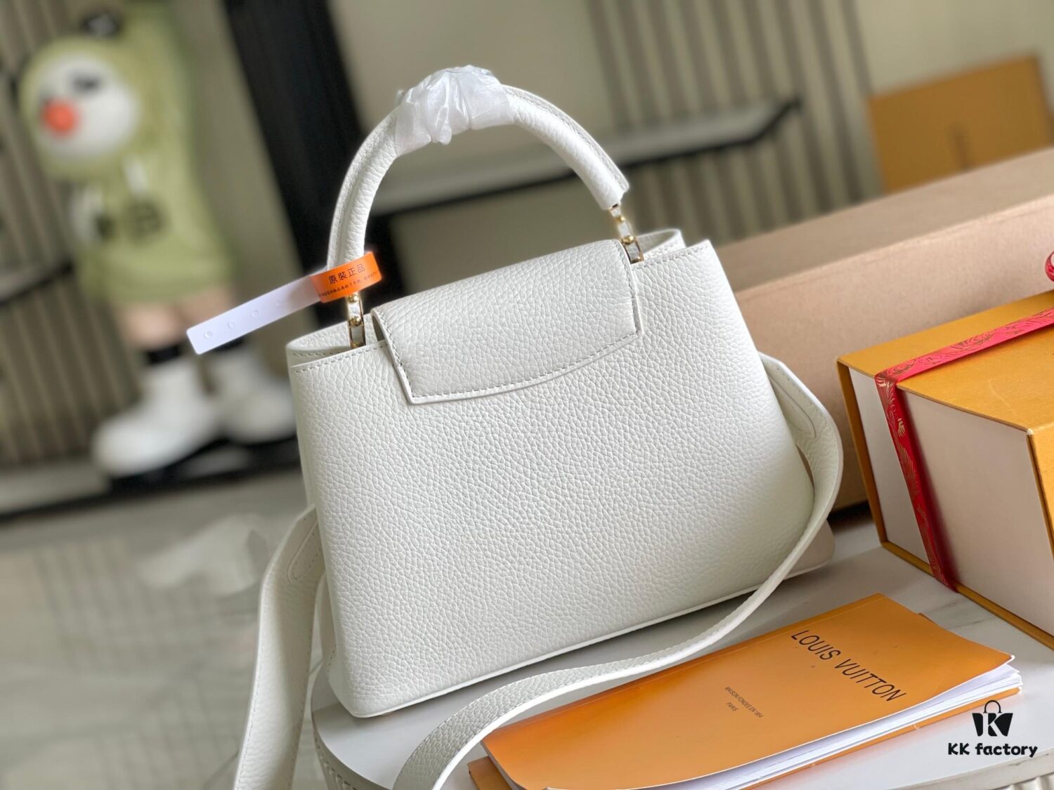 Supreme Grade Full Set Packaging 【Premium Original Leather M23456💋 M59434 White with Gold Buckle】