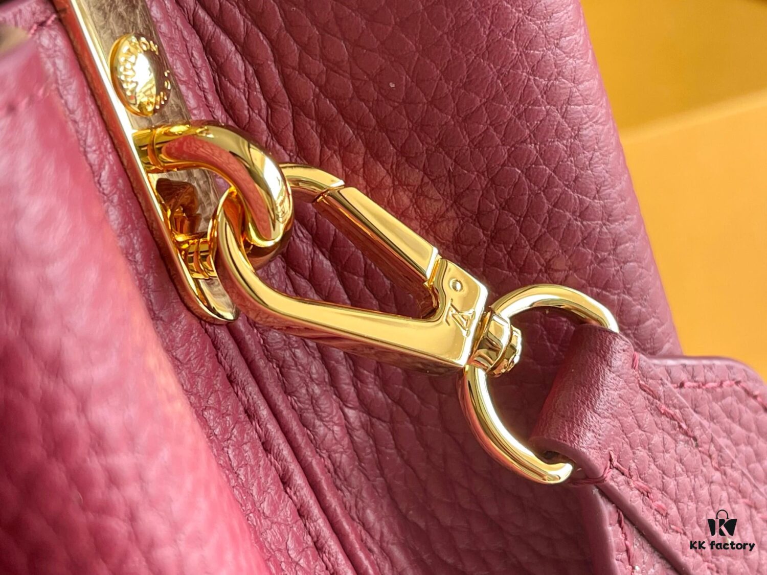 Premium Full Set Packaging [Top Quality Original Factory Leather 💋 N82068 Grape Purple with Paris Pink Python and Gold LV Buckle]