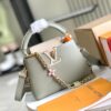 Grade A Full Set Packaging [Grade A Premium Original Factory Leather M24471 Mini Green with Beige Gold Upgraded Hardware] [Capucines Mini Handbag]