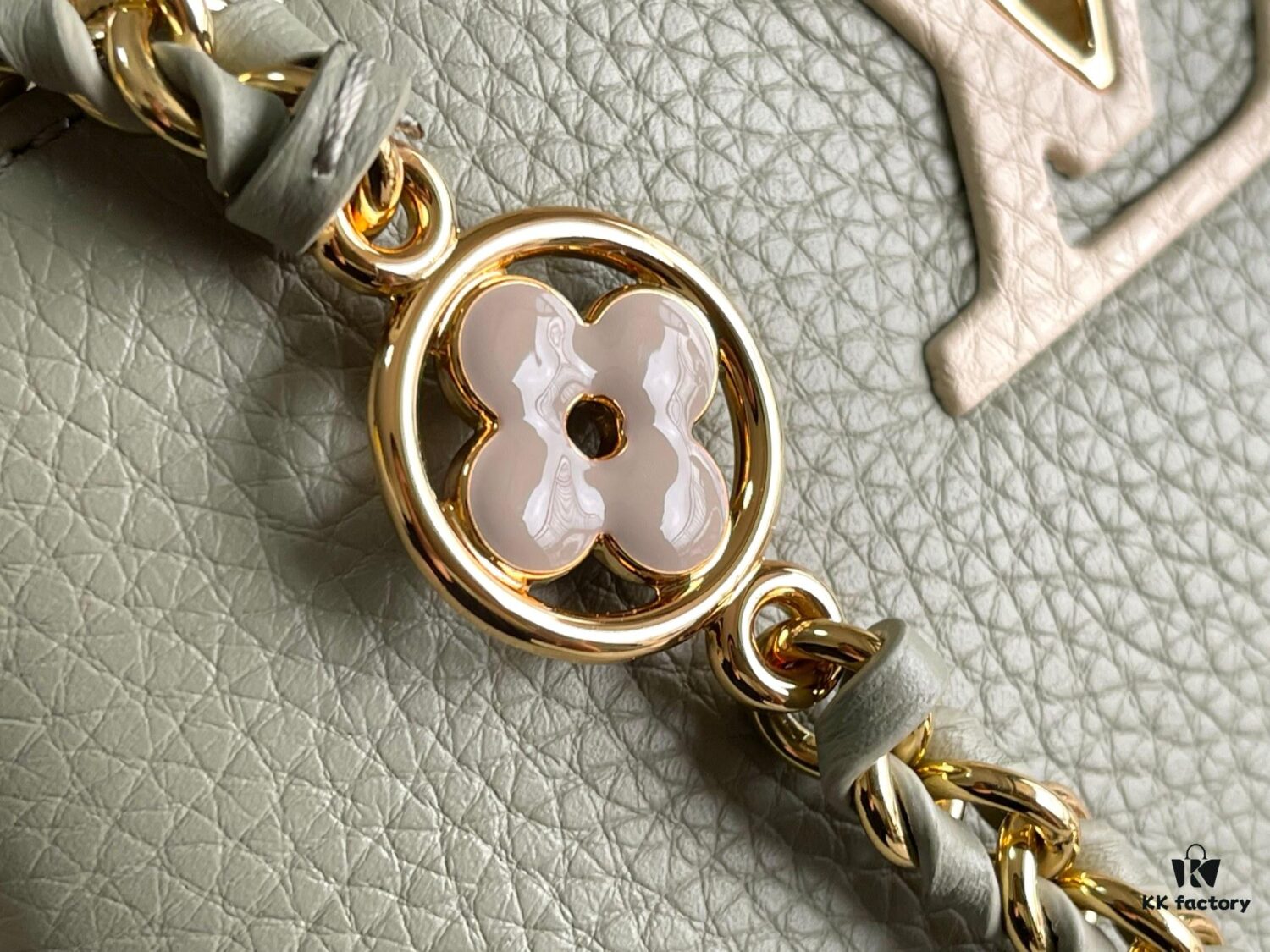 Grade A Full Set Packaging [Grade A Premium Original Factory Leather M24471 Mini Green with Beige Gold Upgraded Hardware] [Capucines Mini Handbag]