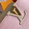 Supreme Grade Full Set Packaging 【Top Quality Original Factory Leather M23950💋 M23951 Pink with Beige Gold Upgraded Hardware】【Capucines Mini Handbag】