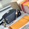 Top Grade Full Set Packaging 【Top Grade Original Factory Leather M23950💋 M23951 Black with White Gold Upgraded Hardware】【Capucines Mini Handbag】