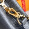 Top Grade Full Set Packaging 【Top Grade Original Factory Leather M23950💋 M23951 Black with White Gold Upgraded Hardware】【Capucines Mini Handbag】