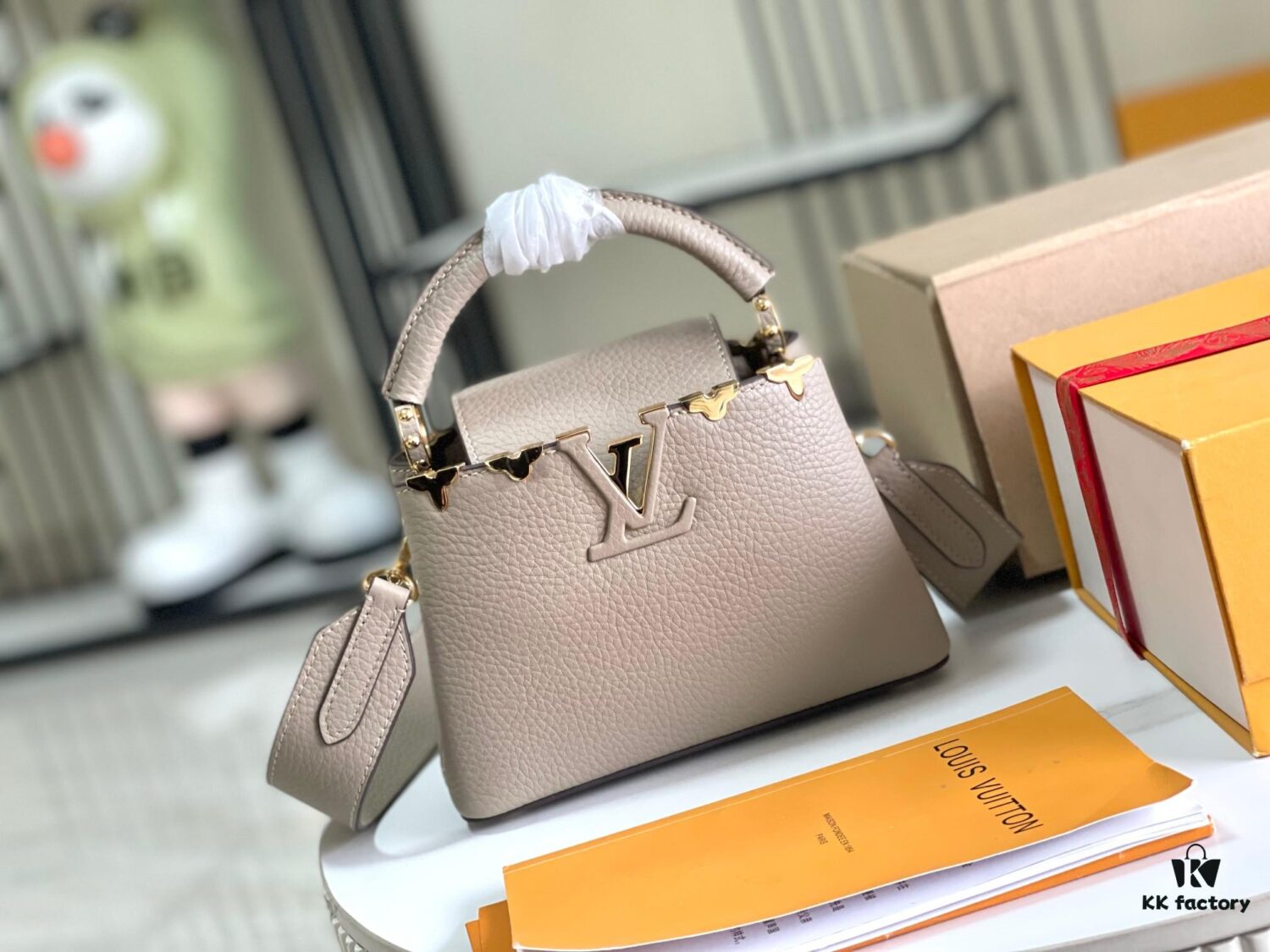 Supreme Grade Full Set Packaging [Premium Original Leather M24567💋 M23330 Elephant Gray Upgraded Hardware]