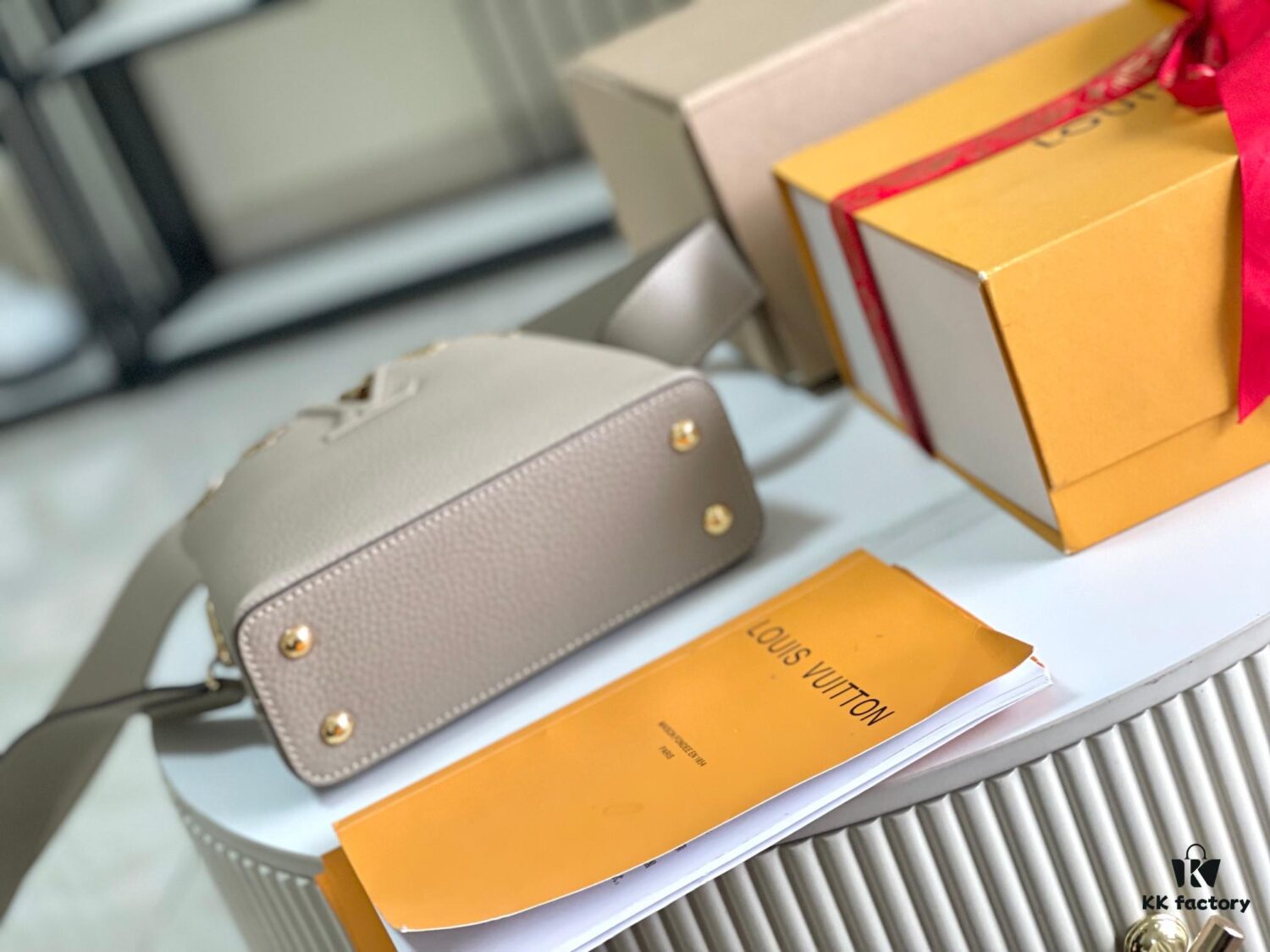 Supreme Grade Full Set Packaging [Premium Original Leather M24567💋 M23330 Elephant Gray Upgraded Hardware]