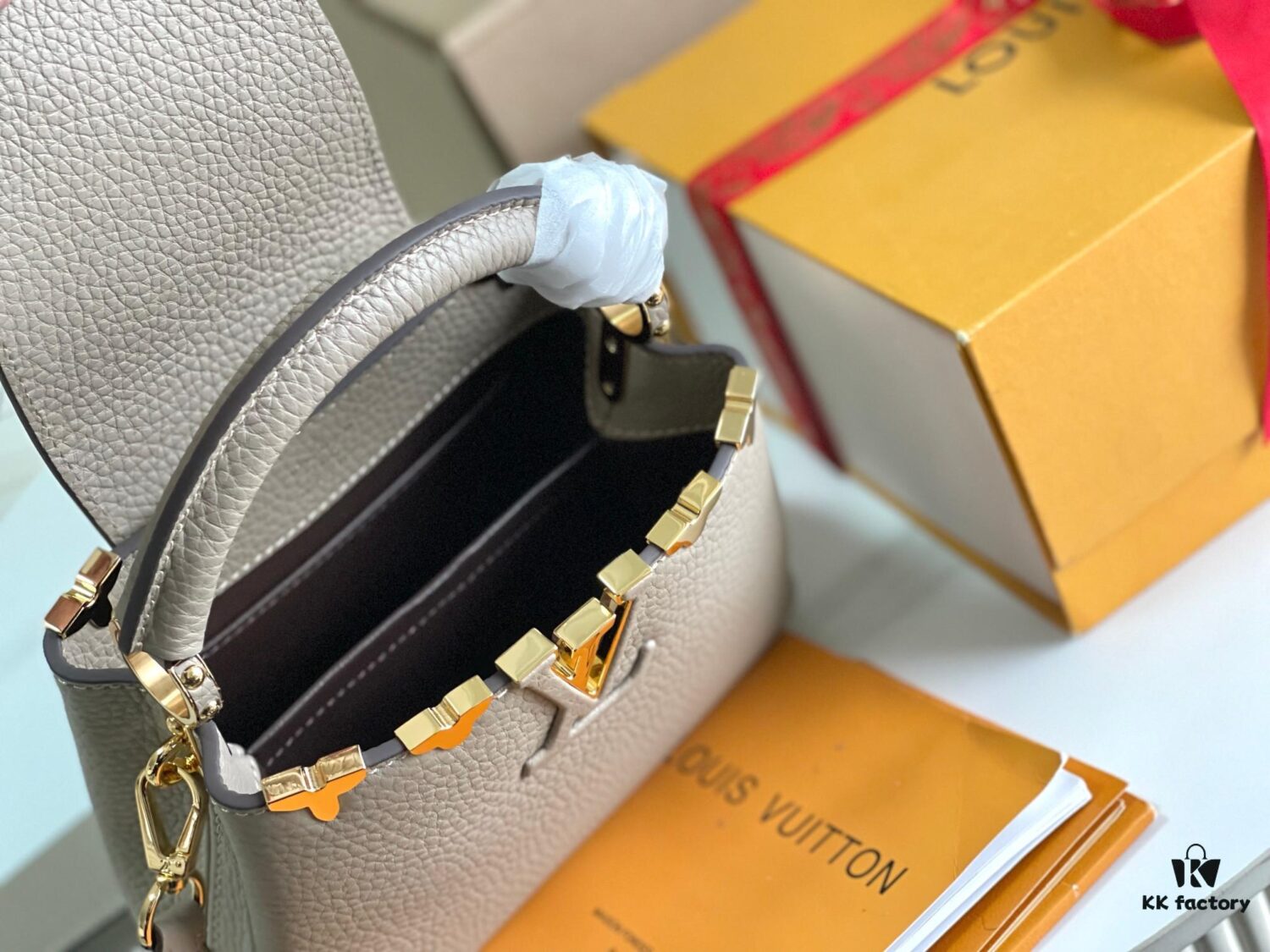 Supreme Grade Full Set Packaging [Premium Original Leather M24567💋 M23330 Elephant Gray Upgraded Hardware]