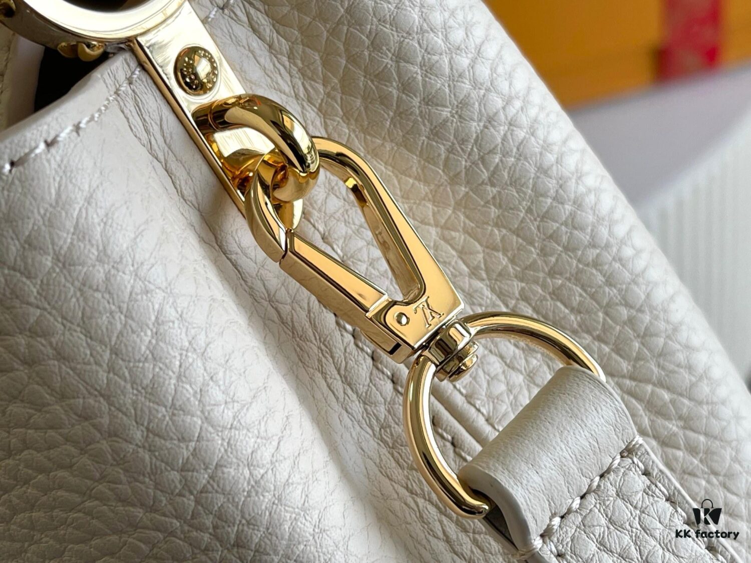 Capucines Mini Handbag with Detachable Strap, Full-Grain Taurillon Leather with Monogram Flowers and Mother-of-Pearl Details