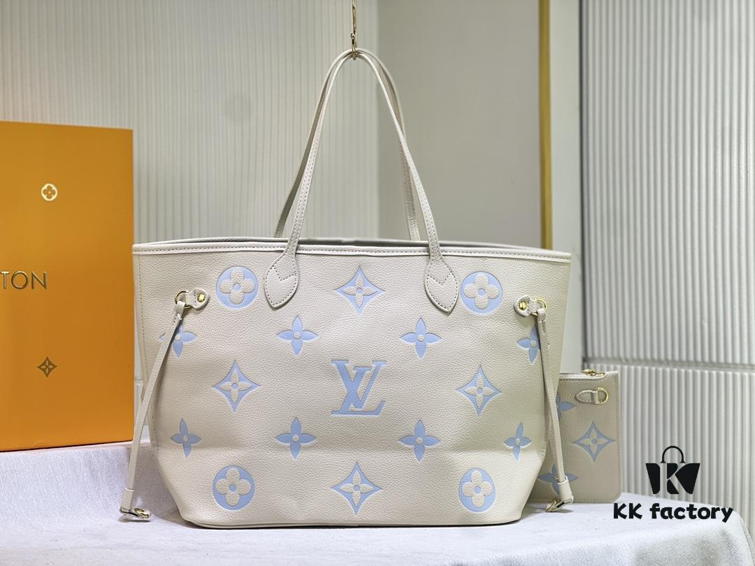 NEVERFULL Medium Tote Bag m45684 m45685 m40995 (Embossed) MM Handbag