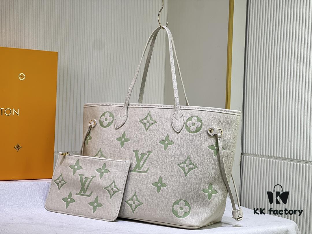 NEVERFULL MM Medium Tote Bag M45684 M45685 M40995 (Embossed) Monogram Montana Leather Handbag