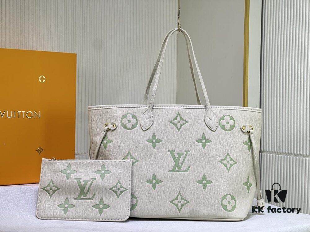 NEVERFULL MM Medium Tote Bag M45684 M45685 M40995 (Embossed) Monogram Montana Leather Handbag