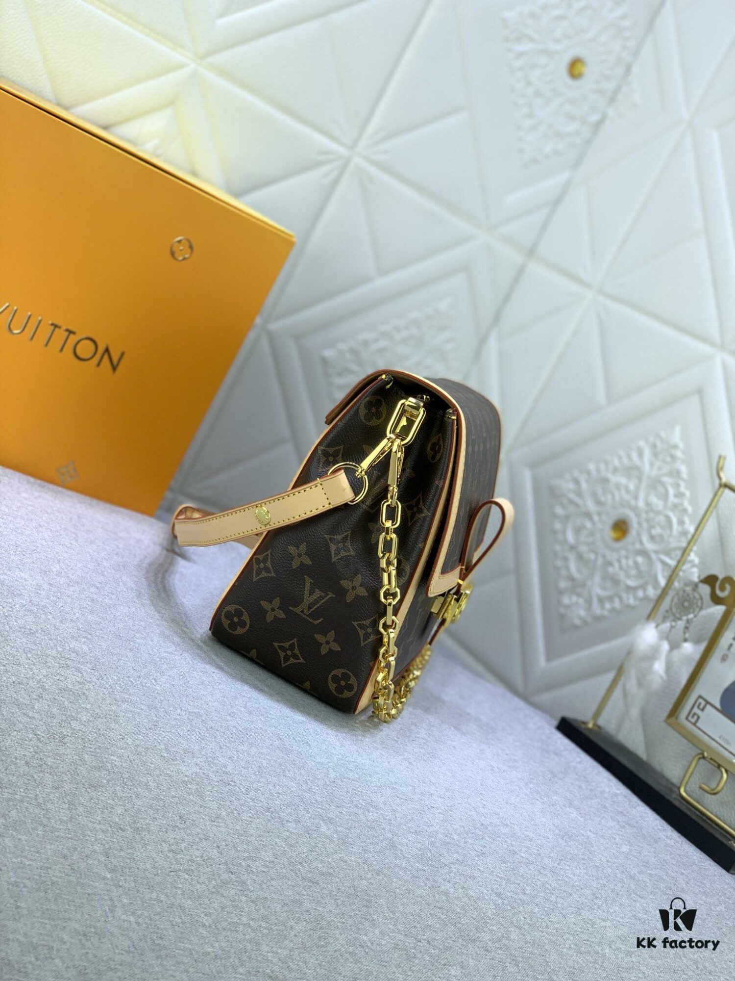 Upgraded Original M47149 Monogram Dauphine Soft Large Tote Bag