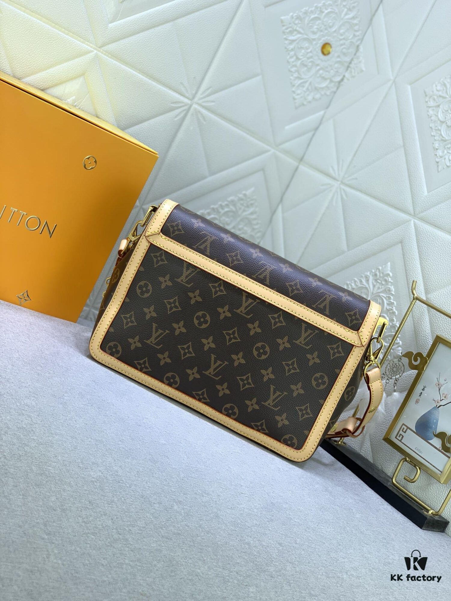 Upgraded Original M47149 Monogram Dauphine Soft Large Tote Bag