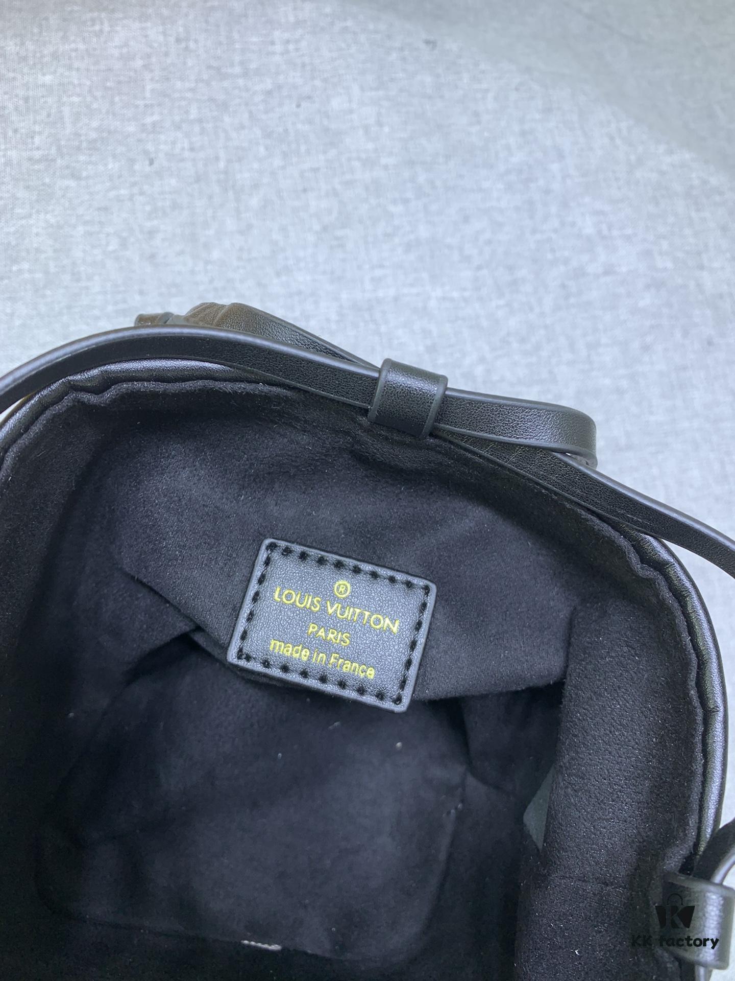 Upgraded Original M83227 White Color M82885 Mini Bucket Bag 'Shaomai' Series Online Only Handbag M82885 Yellow Flower (Shaomai Bag)