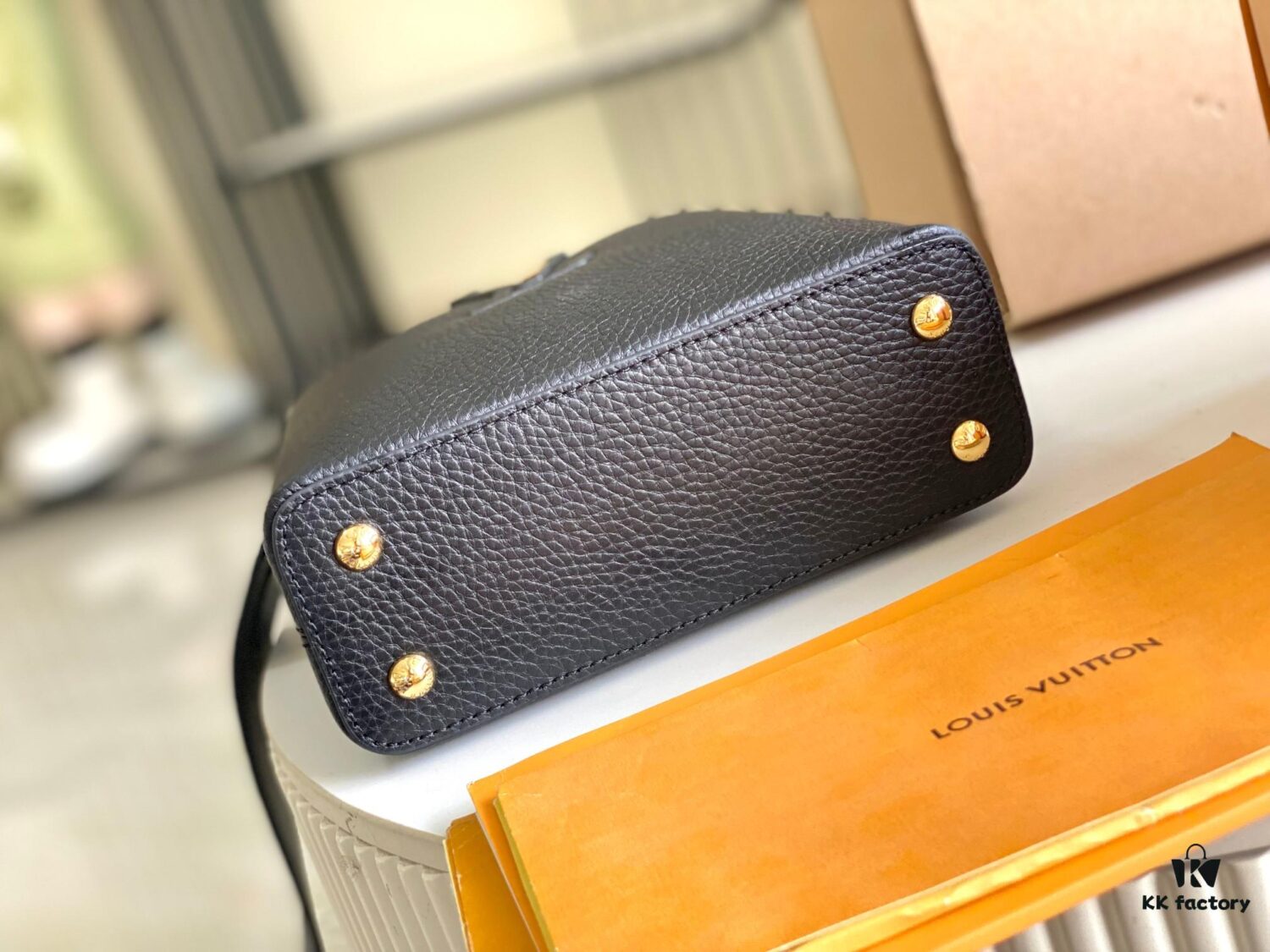 Top Grade Full Set Packaging 【Premium Original Factory Leather💋 M95509 Shiny Snake Skin, Black with Python Gold Clasp】 Mini Size