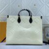 New Arrival [LV CRAFTY ONTHEGO Tote Bag] m45373, m45719 - Large 160, Medium 150, Small Upgraded Original Version, Authentic Woven Handle Strap with Leopard Print Silk Screen