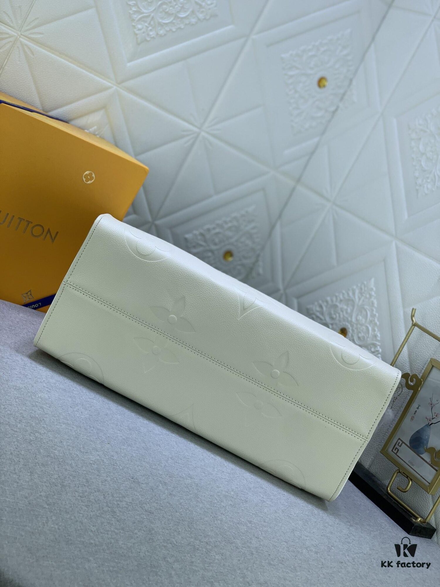 New Arrival [LV CRAFTY ONTHEGO Tote Bag] m45373, m45719 - Large 160, Medium 150, Small Upgraded Original Version, Authentic Woven Handle Strap with Leopard Print Silk Screen