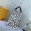 New Arrival [LV CRAFTY ONTHEGO Tote Bag] m45373, m45719 - Large 160, Medium 150, Small Upgraded Original Version, Authentic Woven Handle Strap with Leopard Print Silk Screen