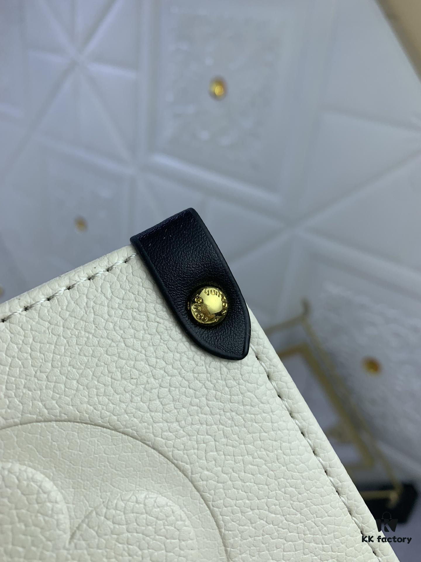 New Arrival [LV CRAFTY ONTHEGO Tote Bag] m45373, m45719 - Large 160, Medium 150, Small Upgraded Original Version, Authentic Woven Handle Strap with Leopard Print Silk Screen