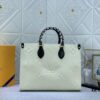New Arrival [LV CRAFTY ONTHEGO Tote Bag] m45373, m45719 - Large 160, Medium 150, Small Upgraded Original Version with Authentic Woven Handle Strap and Leopard Print Silk Screen