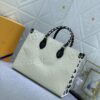 New Arrival [LV CRAFTY ONTHEGO Tote Bag] m45373, m45719 - Large 160, Medium 150, Small Upgraded Original Version with Authentic Woven Handle Strap and Leopard Print Silk Screen