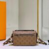 Quality Upgrade [Exclusive Real-shot M46279 Damier, Yellow Flower] LV Sling Bag Mini East West Métis Handbag
