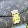 Quality Upgrade [Exclusive Real Shot M46279 Monogram, Yellow Flower] LV Sling Bag Mini East West Métis Handbag