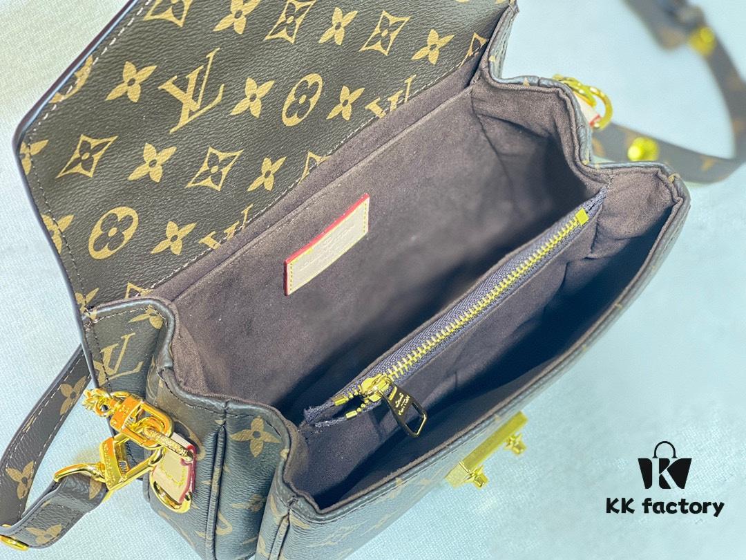 Quality Upgrade [Exclusive Real Shot M46279 Monogram, Yellow Flower] LV Sling Bag Mini East West Métis Handbag