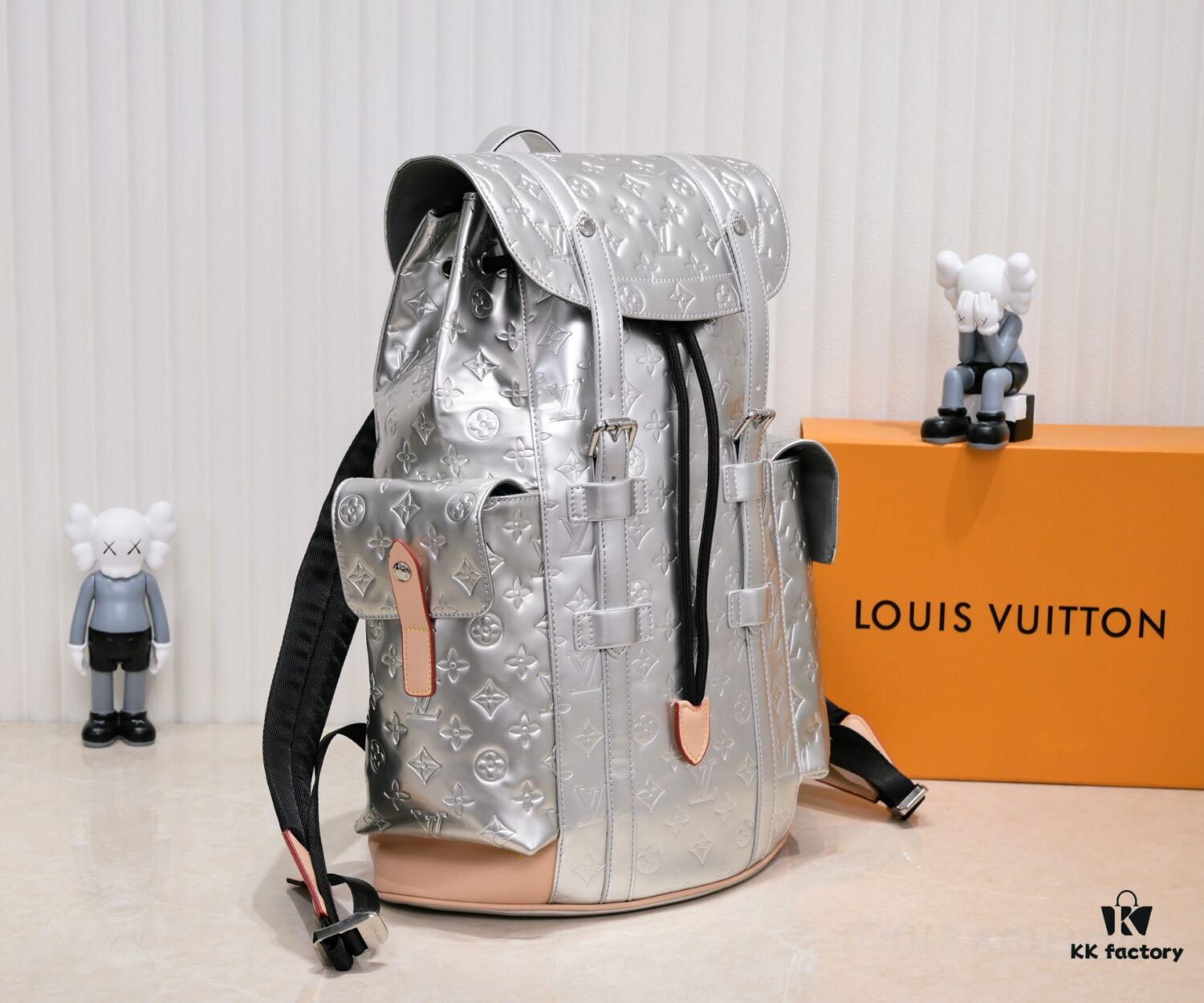 M58756 M41379 Silver Shiny Christopher Small Backpack