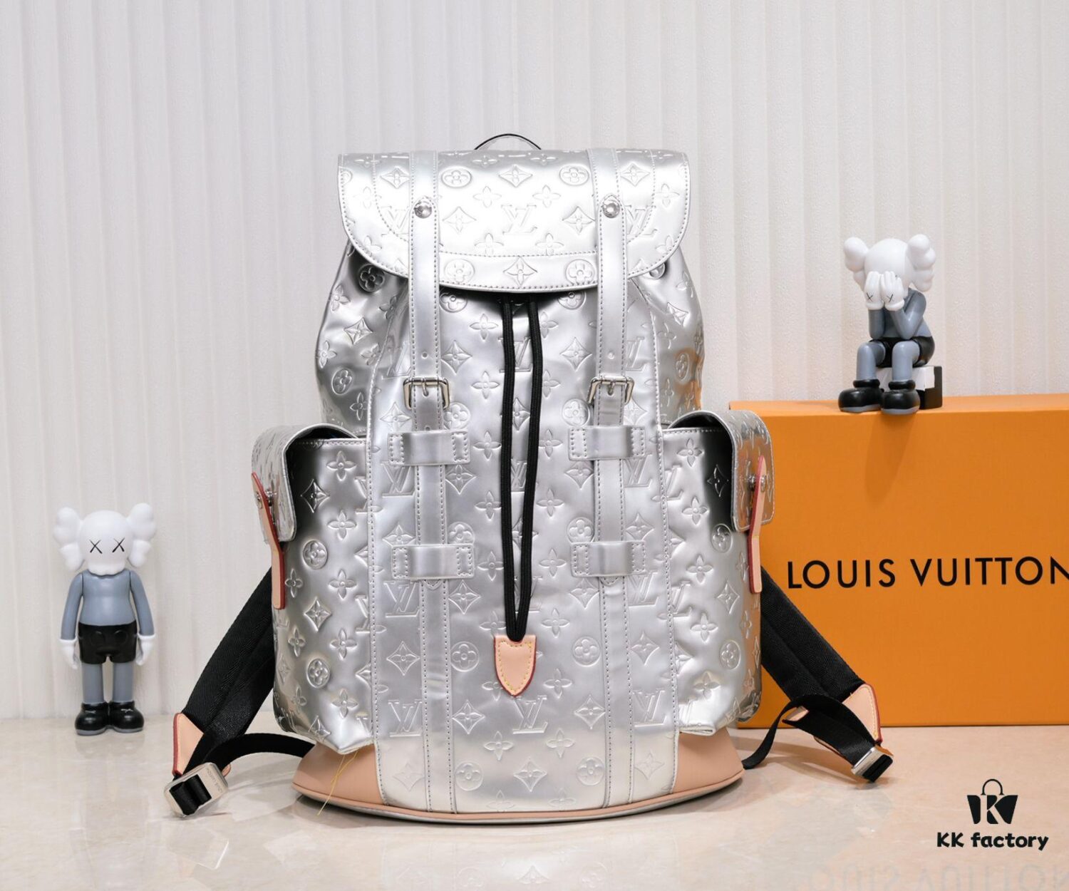 M58756 M41379 Silver Shiny Christopher Small Backpack