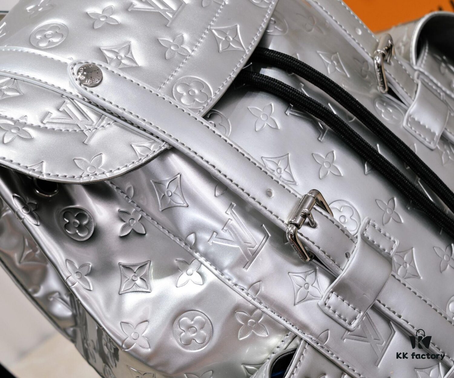 M58756 M41379 Silver Shiny Christopher Small Backpack