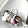 Keepall Bandoulière 25 Bag from LV Portrait Collection M46678 Eyes M46701 White Flowers Exclusive Original Order