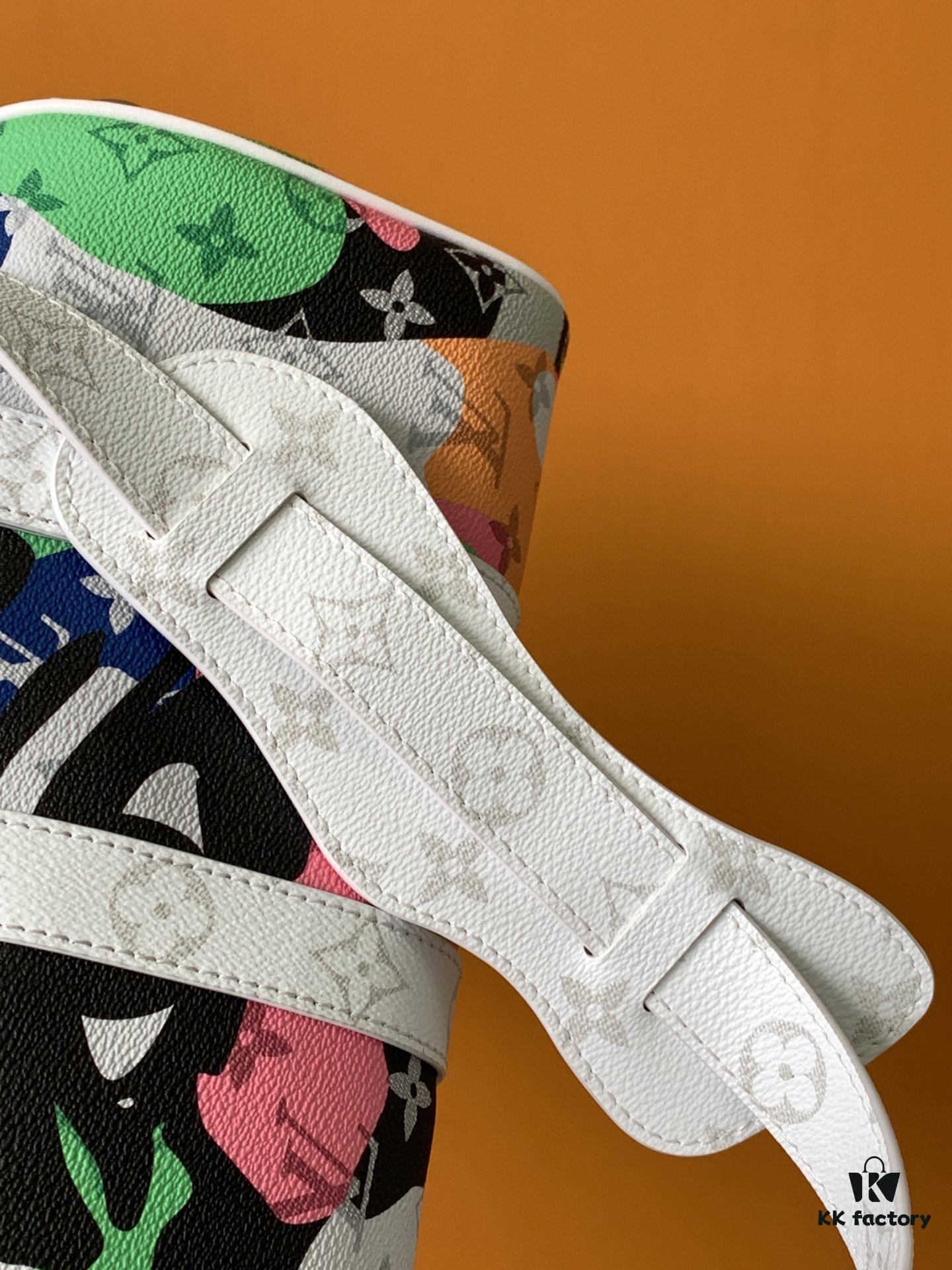 Keepall Bandoulière 25 Bag from LV Portrait Collection M46678 Eyes M46701 White Flowers Exclusive Original Order