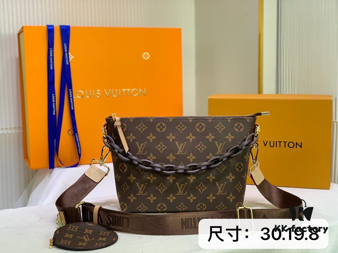 M40728 Color-Changing Leather Louis Vuitton Monogram Speedy Boat Bag Crossbody Bag