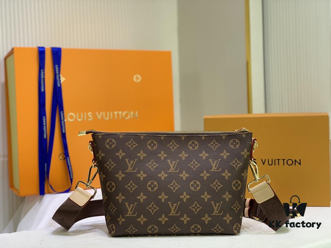 M40728 Color-Changing Leather Louis Vuitton Monogram Speedy Boat Bag Crossbody Bag