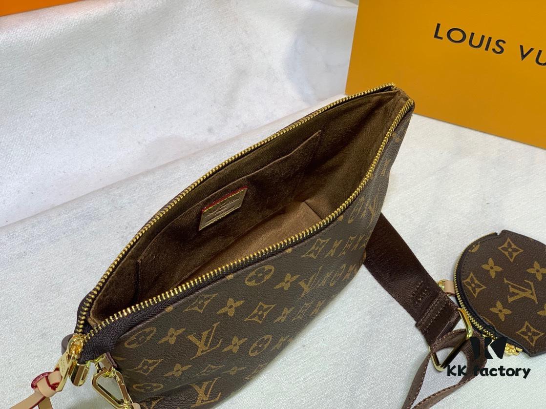 M40728 Color-Changing Leather Louis Vuitton Monogram Speedy Boat Bag Crossbody Bag