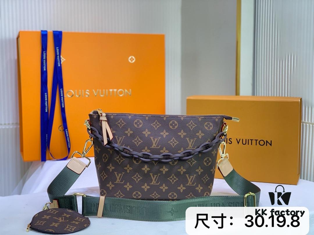M40728 Color-Changing Leather LV Monogram Speedy Crossbody Bag