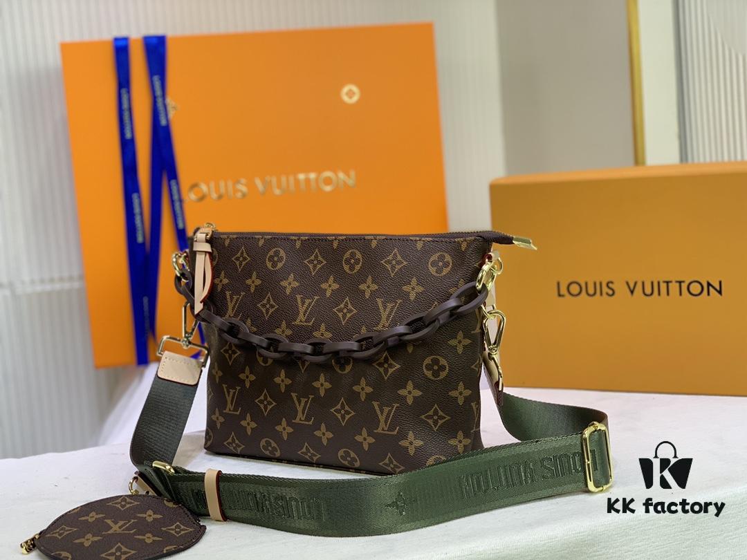 M40728 Color-Changing Leather LV Monogram Speedy Crossbody Bag
