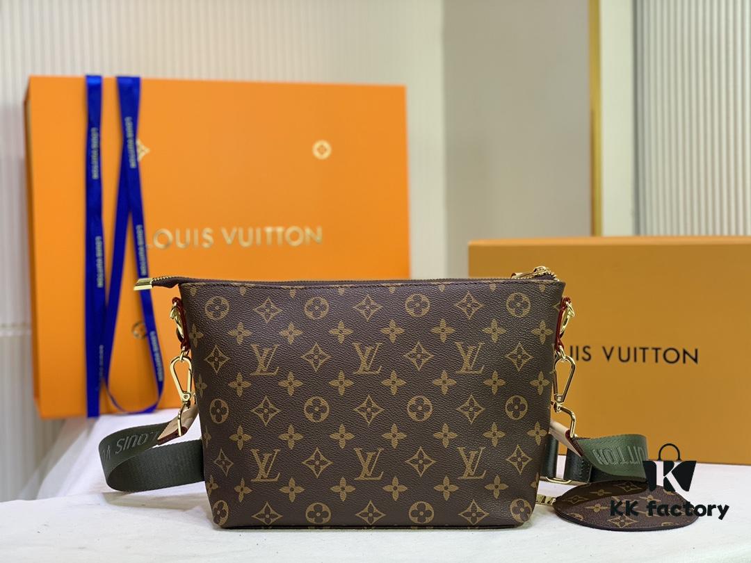 M40728 Color-Changing Leather LV Monogram Speedy Crossbody Bag