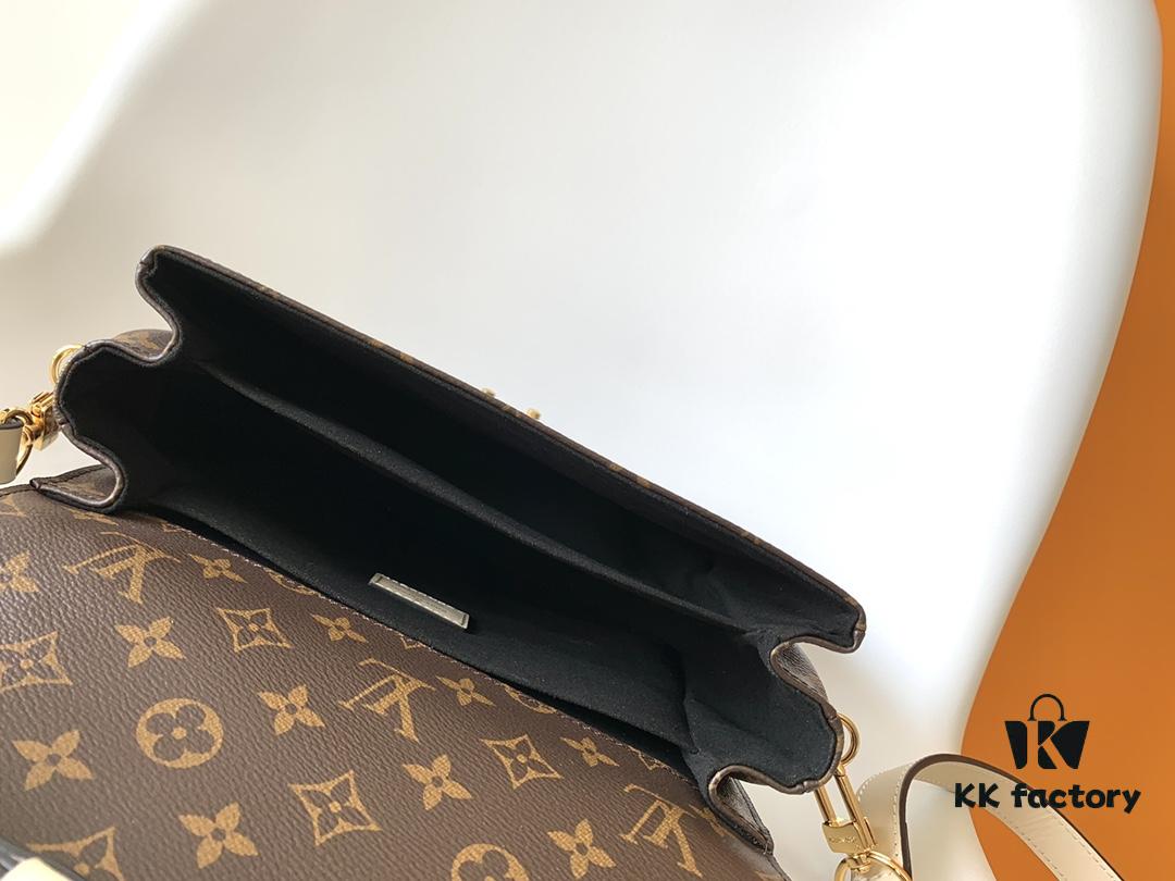 69306a7d6e68136f4d9a4f59 Top Quality Original Pochette Metis Handbag M44668 Burgundy M45152 White M43984 Orange Messenger Bag