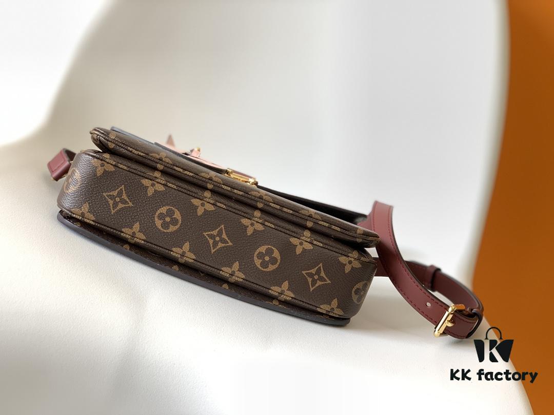 69306a806e68136f4d9a4f5e Top Quality Original POCHETTE METIS Handbag M44668 Burgundy M45152 White M43984 Orange Messenger Bag