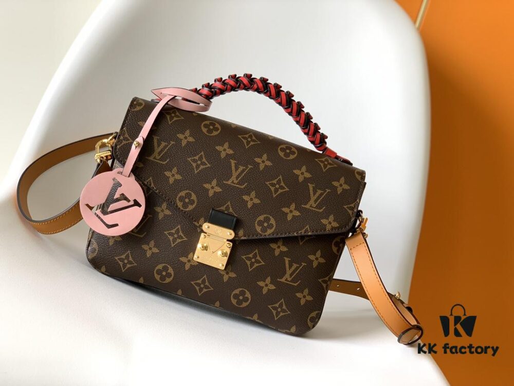 Top Quality Original Pochette Metis Handbag M44668 Burgundy M45152 White M43984 Orange Messenger Bag